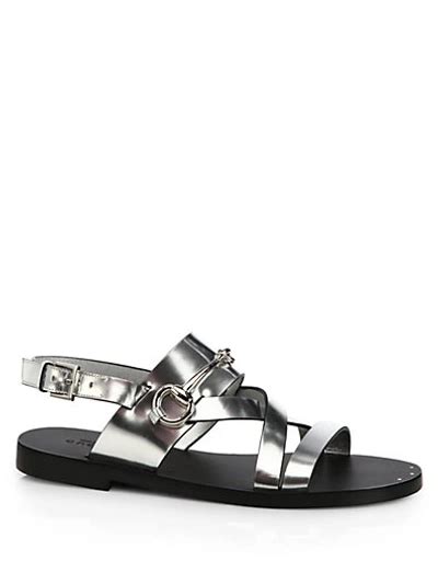 gucci ankle strap flat sandals|Gucci juliette strappy flat sandals.